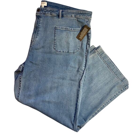 Candace Cameron Bure Jeans Womens Plus Size 30W NEW Wide Leg Casual Blue Pants - Picture 5 of 13